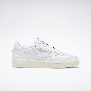 Reebok Club C 85 Turnschuhe Damen - Weiß/Silber/Grau - DE 943-ASK